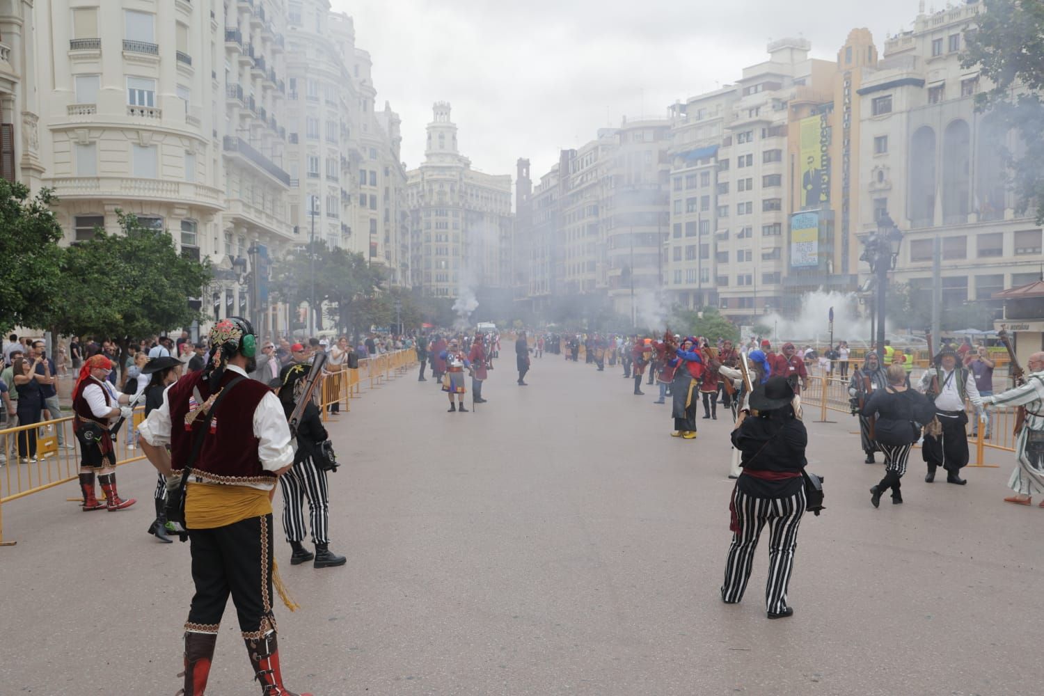 Trabucà en el centro de València