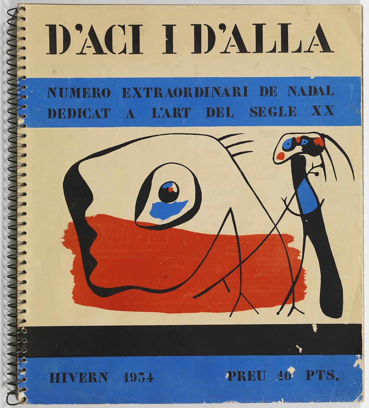 Portada de la revista ‘D’Ací i d’Allà’, ilustrada por Miró.  