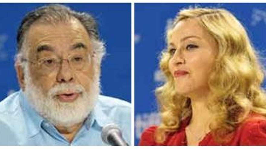 Francis Fod Coppola y Madonna, en Toronto.