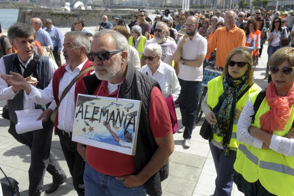 Manifiestación por los refugiados en A Coruña