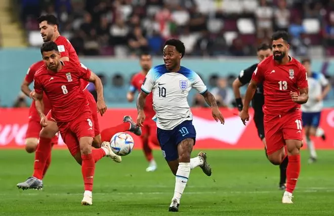 Mundial de Qatar: Inglaterra - Irán, en imágenes