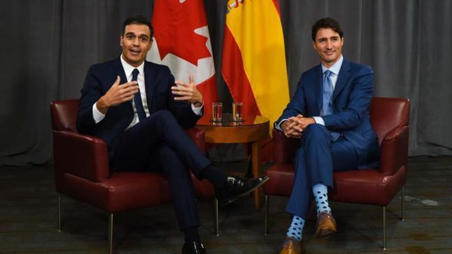 Pedro Sánchez pone a Quebec como ejemplo para Cataluña en su viaje oficial a Canadá