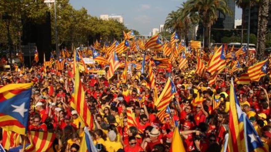 Senyeres i estelades seran les protagonistes de la Diada.