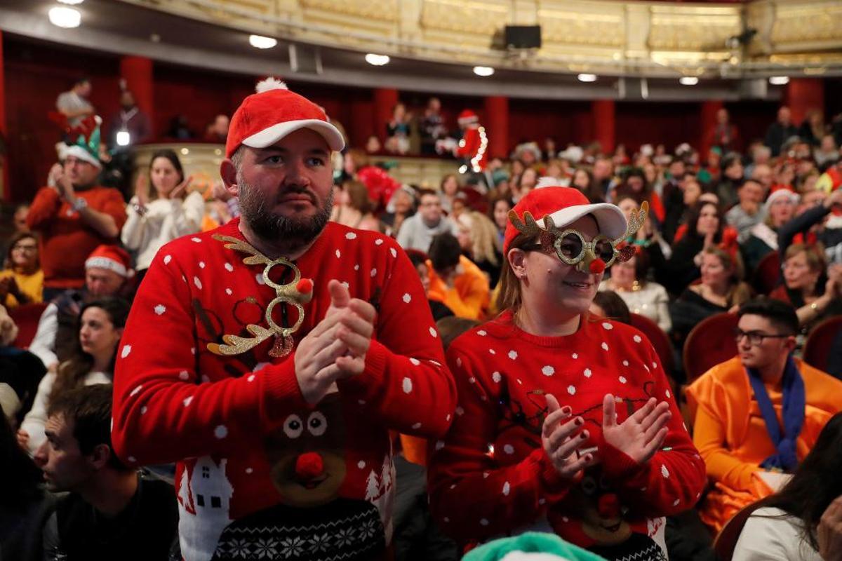 Lotería de Navidad 2019: disfraces y nervios en el Teatro Real