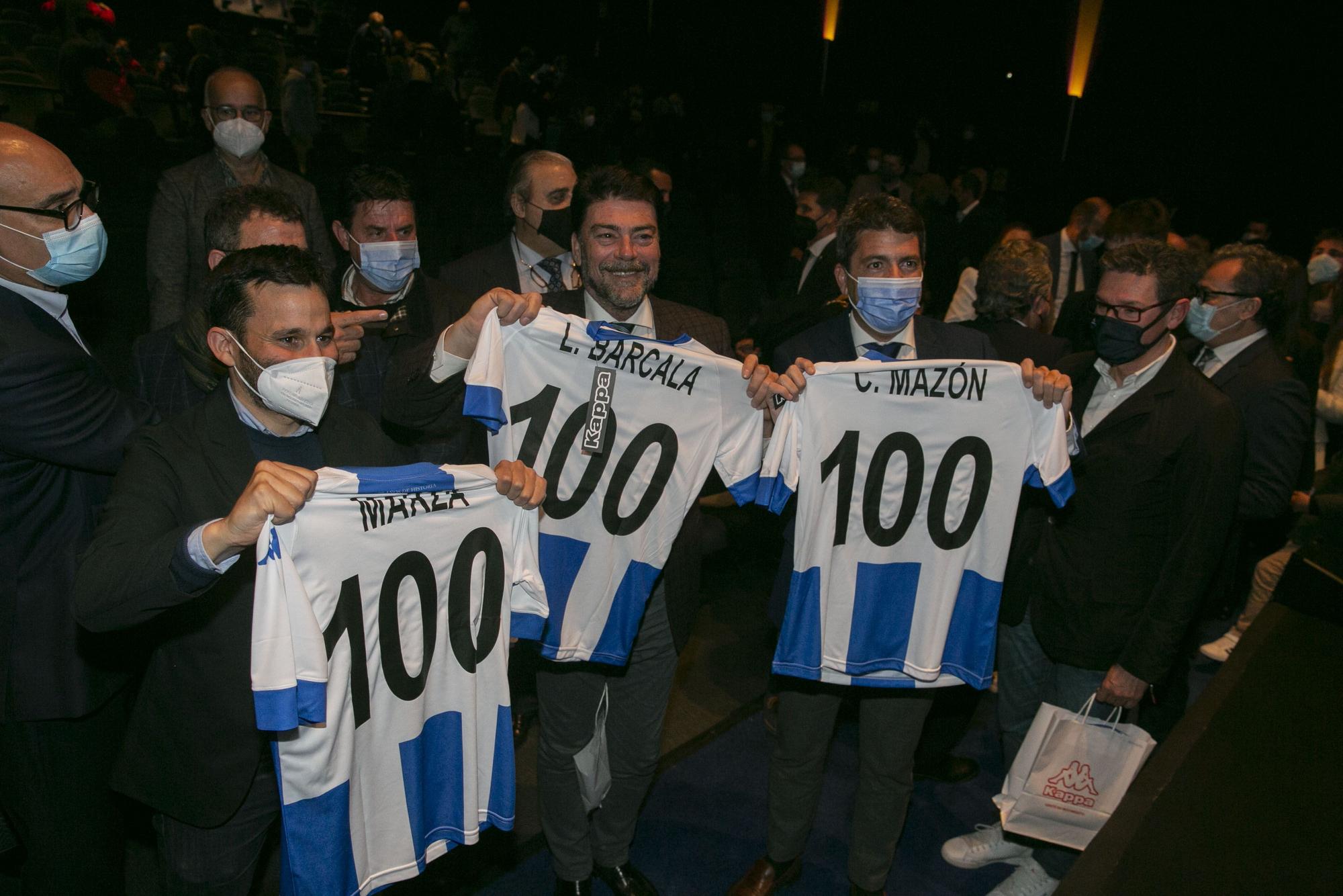 Gala presentación actos del centenario del Hércules CF