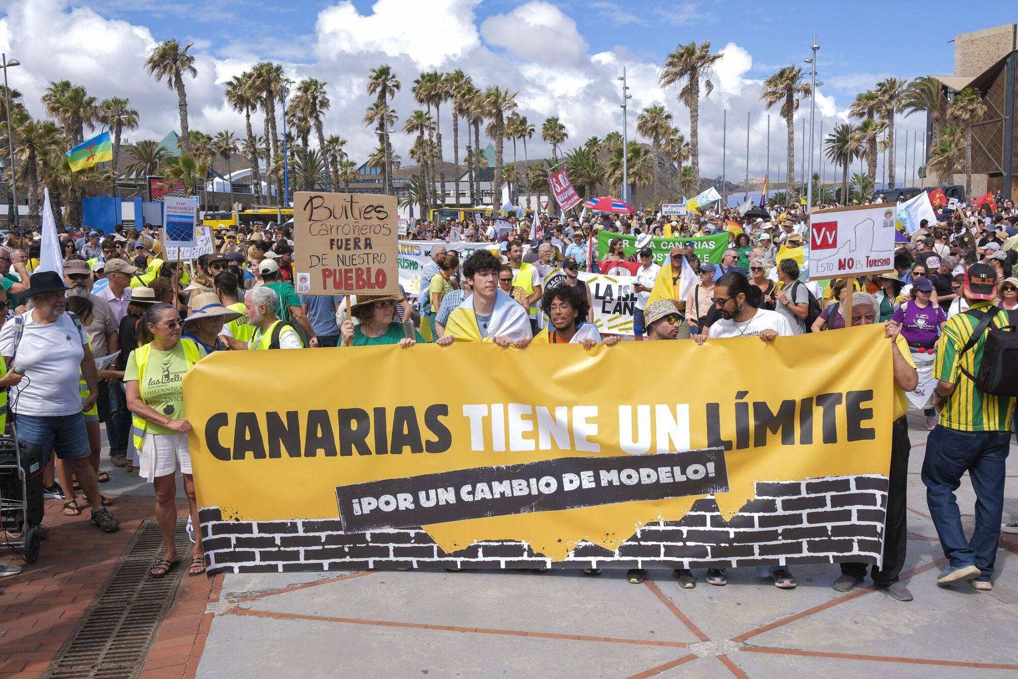 Manifestación Canarias tiene un límite 18M en Las Palmas de Gran Canaria