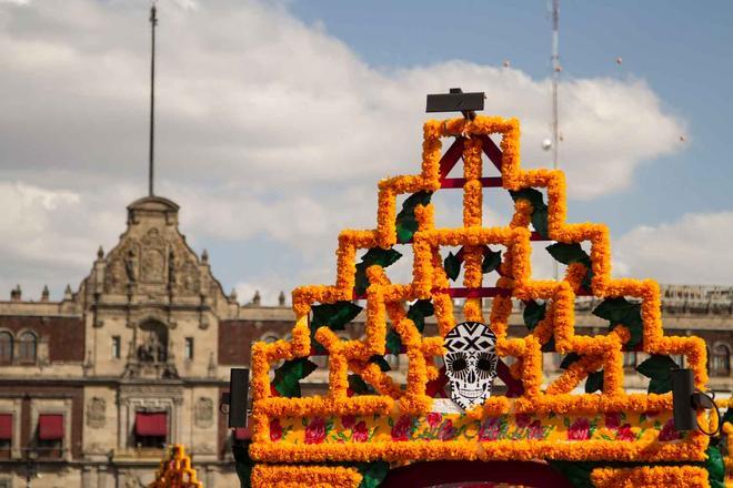 Desfile del día de Muertos en el Zócalo de Ciudad de México