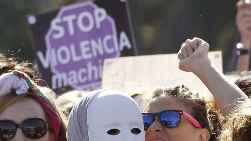 Manifestación contra la violencia de género en Madrid.