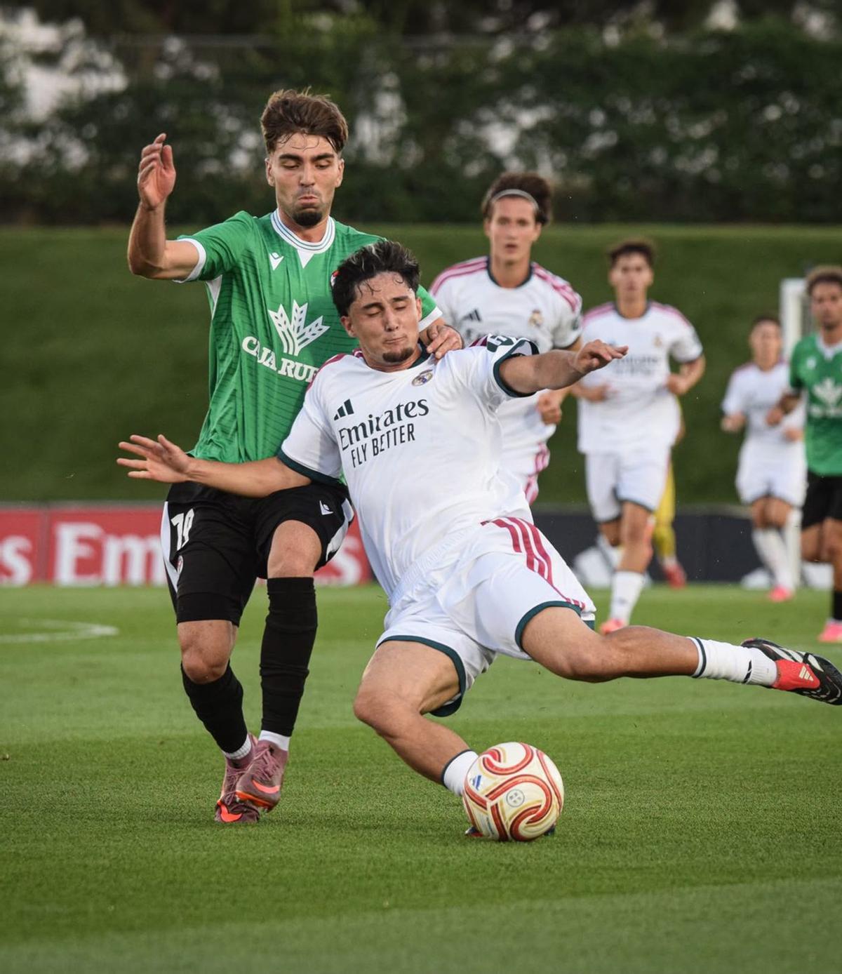 Pau Mascaró, autor del gol del Zamora CF ante  el Madrid Castilla, este jueves. | ZCF