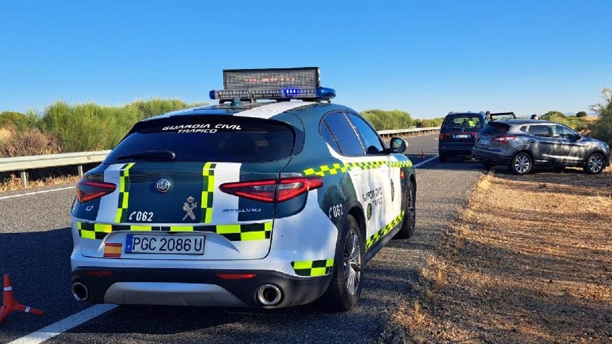 Imagen del incidente en la autovía A-52.