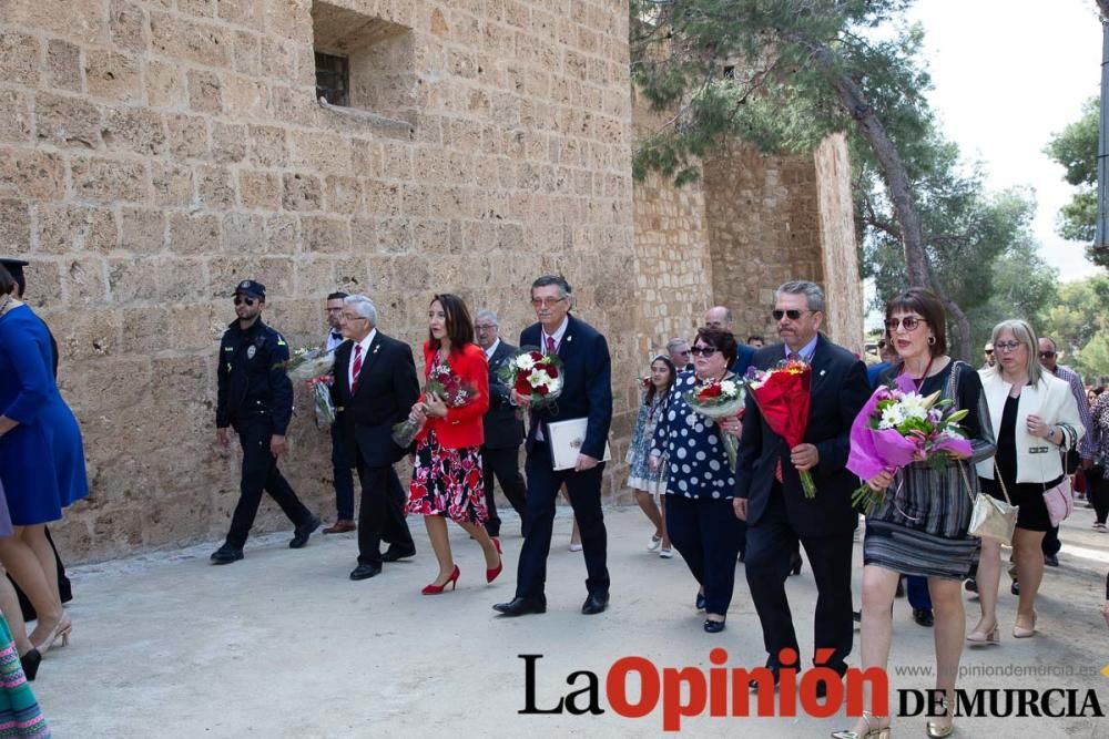 Ofrenda de flores en Caravaca