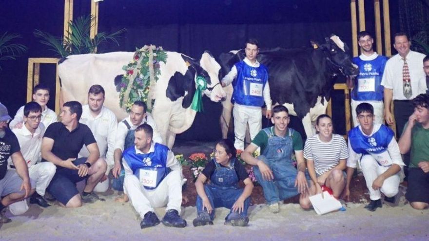 Una vaca de una granja de Xermade se impone en el campeonato Feiradeza