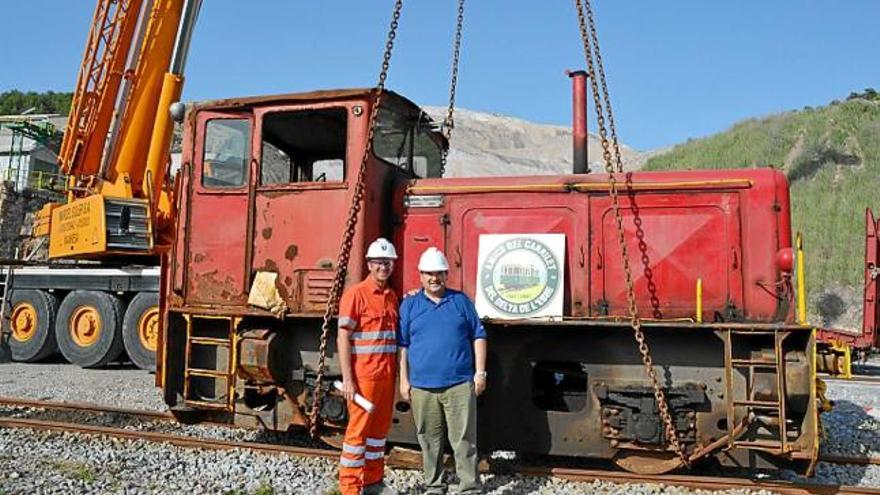 Iberpotash dóna una antiga locomotora per restaurar-la