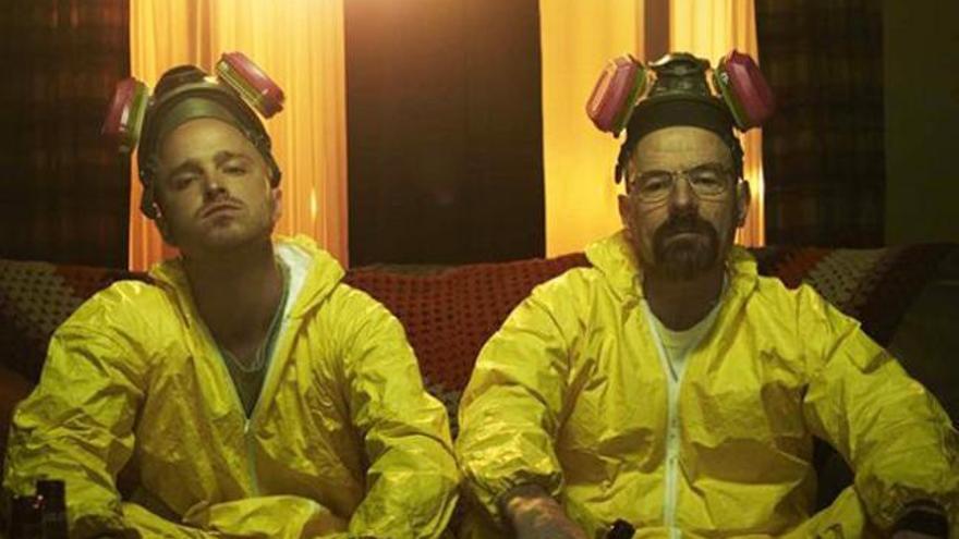 Los protagonistas de la serie &#039;Breaking Bad&#039;.