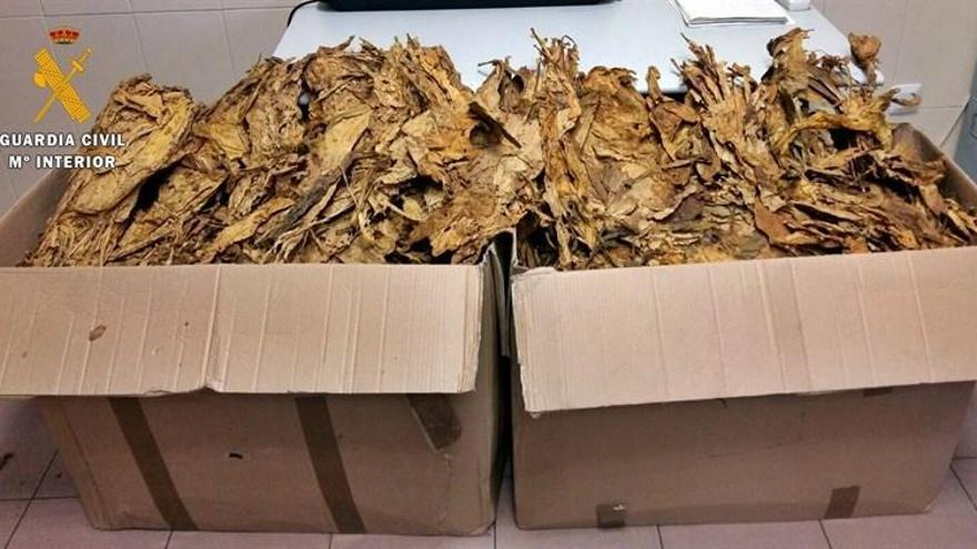 Intervienen en Badajoz 40 kilos de tabaco semipicado para su elaboración en Portugal