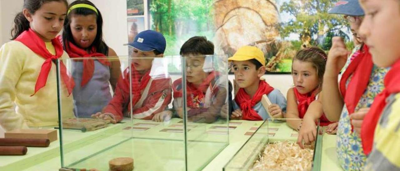 Imagen de archivo de la visita de un grupo de niños al MOME de A Estrada. // Bernabé/Luismy