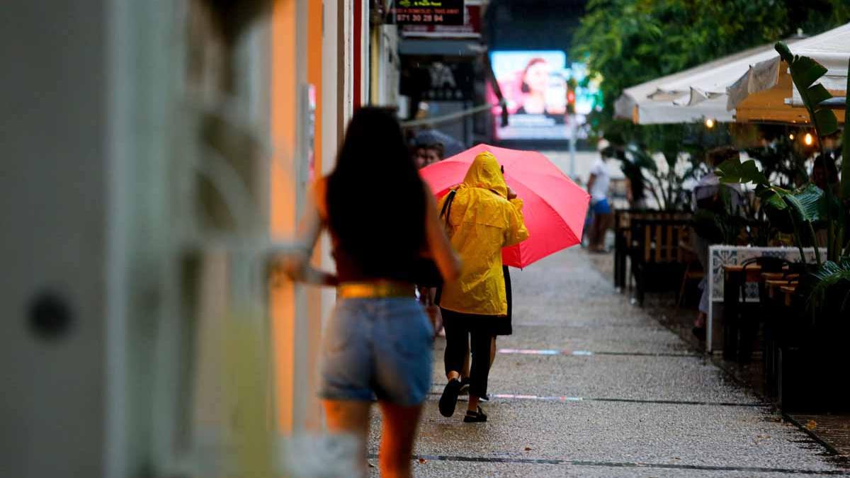 Imágenes de la lluvia torrencial en Ibiza y Formentera