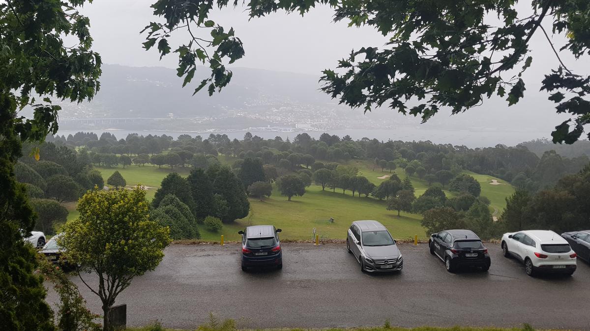 Campo de golf de Domaio, esta misma mañana. / F.G.S.