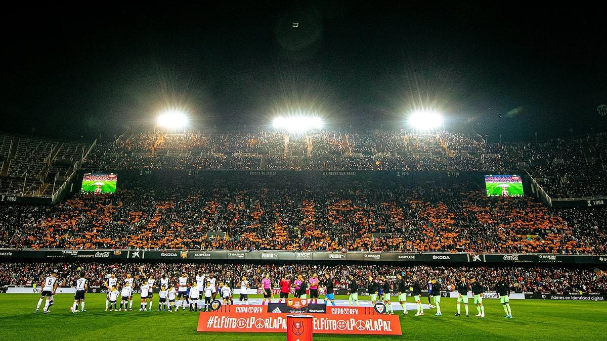 Clamor por la paz de Valencia y Athletic en las semifinales de la Copa del Rey