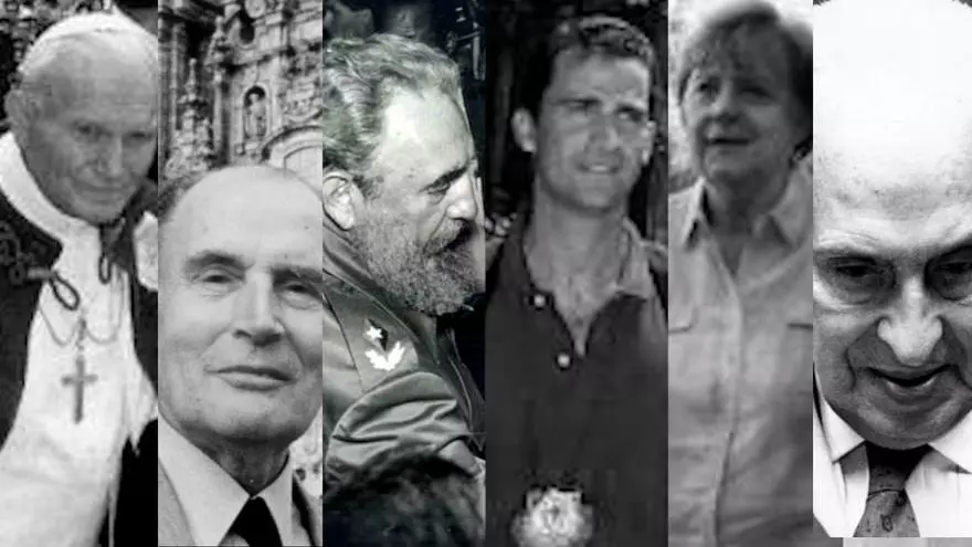 De Fidel Castro a Angela Merkel, personalidades que han visitado Santiago a lo largo de los años