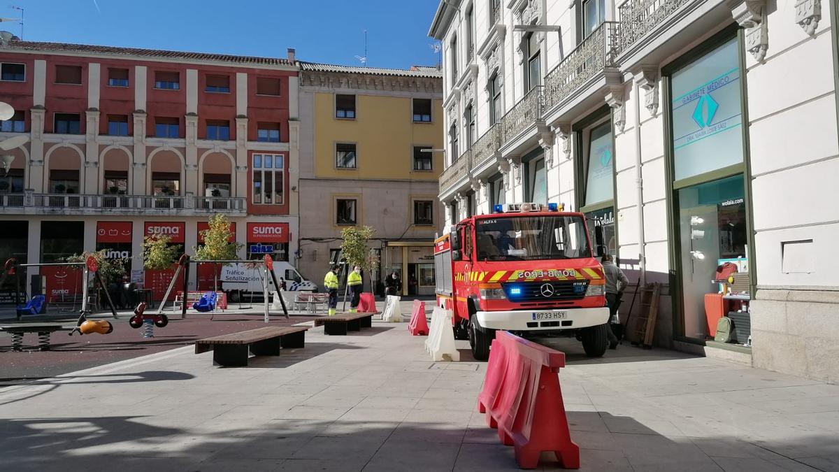 Intervención de los bomberos