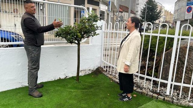 La edil Ángela Troitiño supersivó las obras de mejora. | FDV