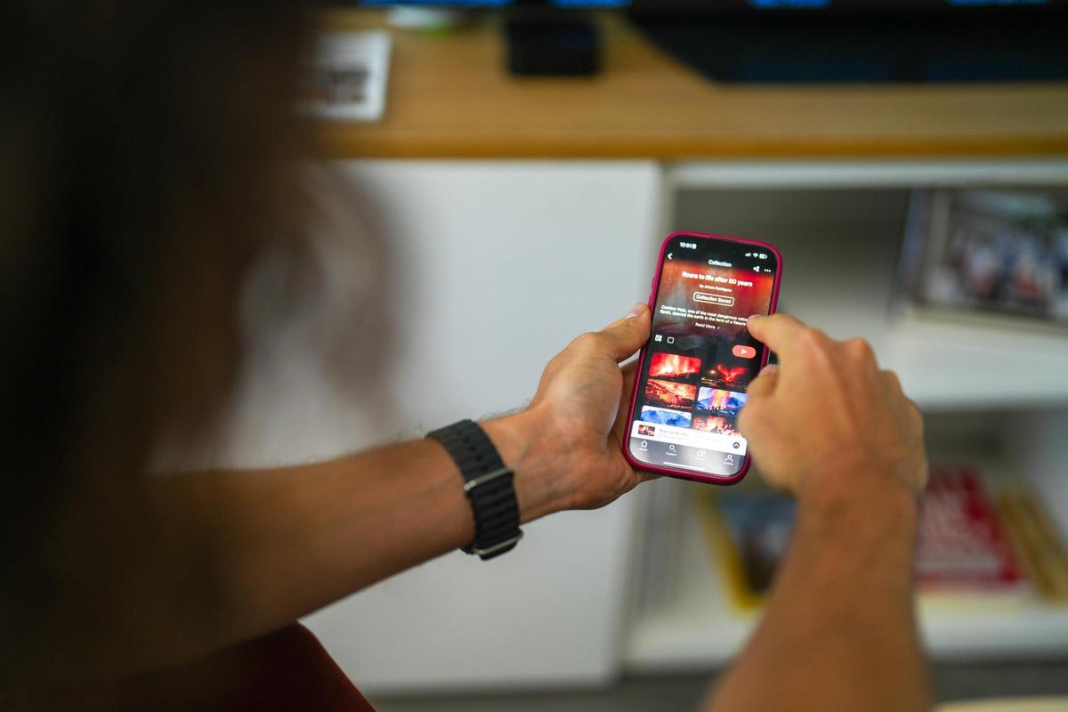 La aplicación Windowsight, una plataforma de streaming creada en Terrassa que emite imágenes de obras de arte como alternativa a la pantalla apagada