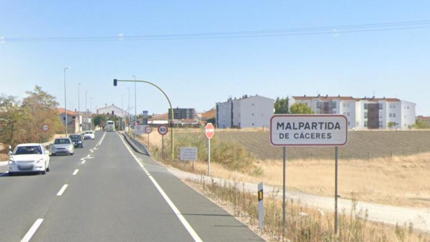 Entrada a Malpartida de Cáceres.