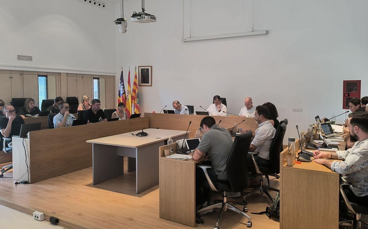 El pleno del Consell de Formentera, al completo. A la izquierda, los consellers de Sa Unió y a la derecha, del PSOE y de GxF. | FIRMA