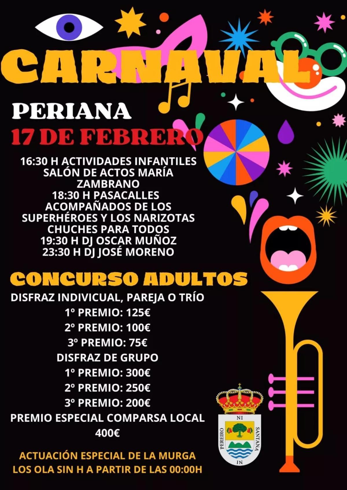 Cartel del carnaval de Periana