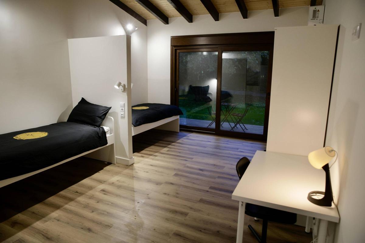 Una de las habitaciones de la "Inter Residence"