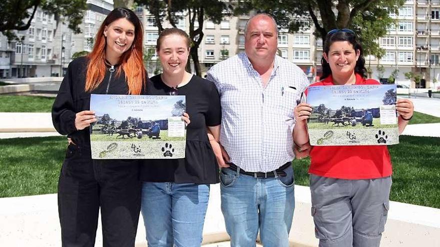 Imagen de la presentación de la ruta realizada ayer en los jardines municipales. // Bernabé/J. Carlos Asorey