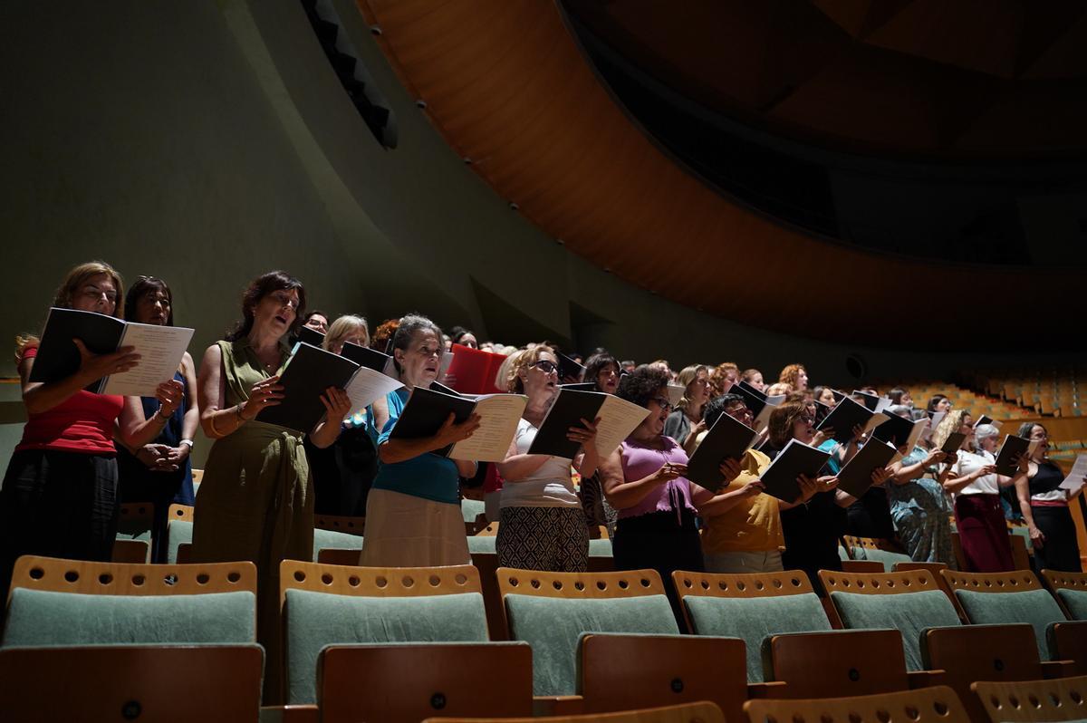 El ensayo del concierto participativo de la ROSS en imágenes