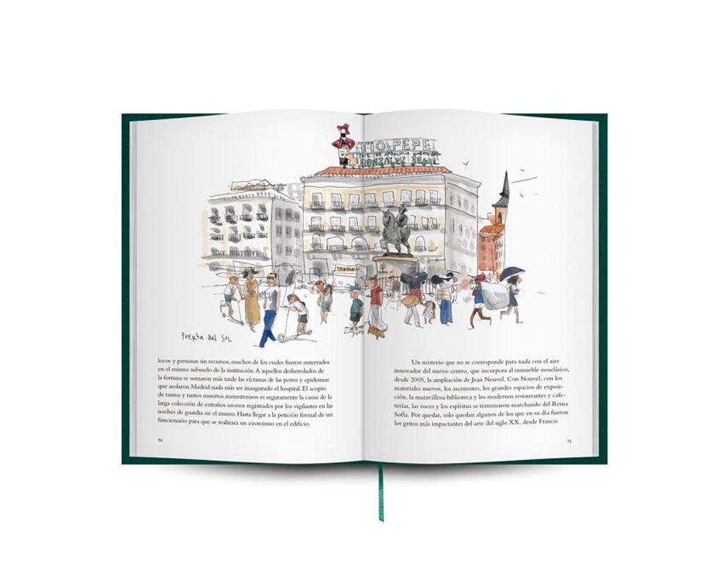 Páginas interiores del libro dedicado a Madrid