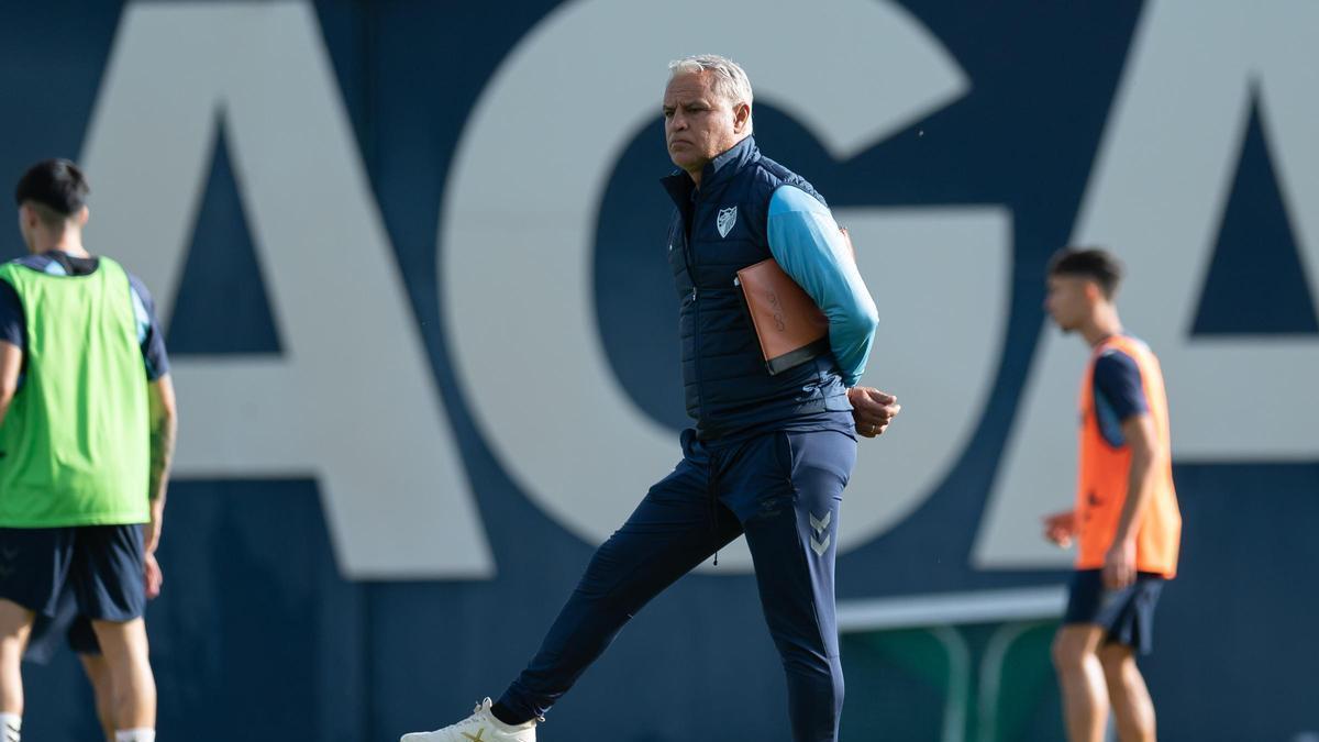 Sergio Pellicer, en un entrenamiento en el Anexo.