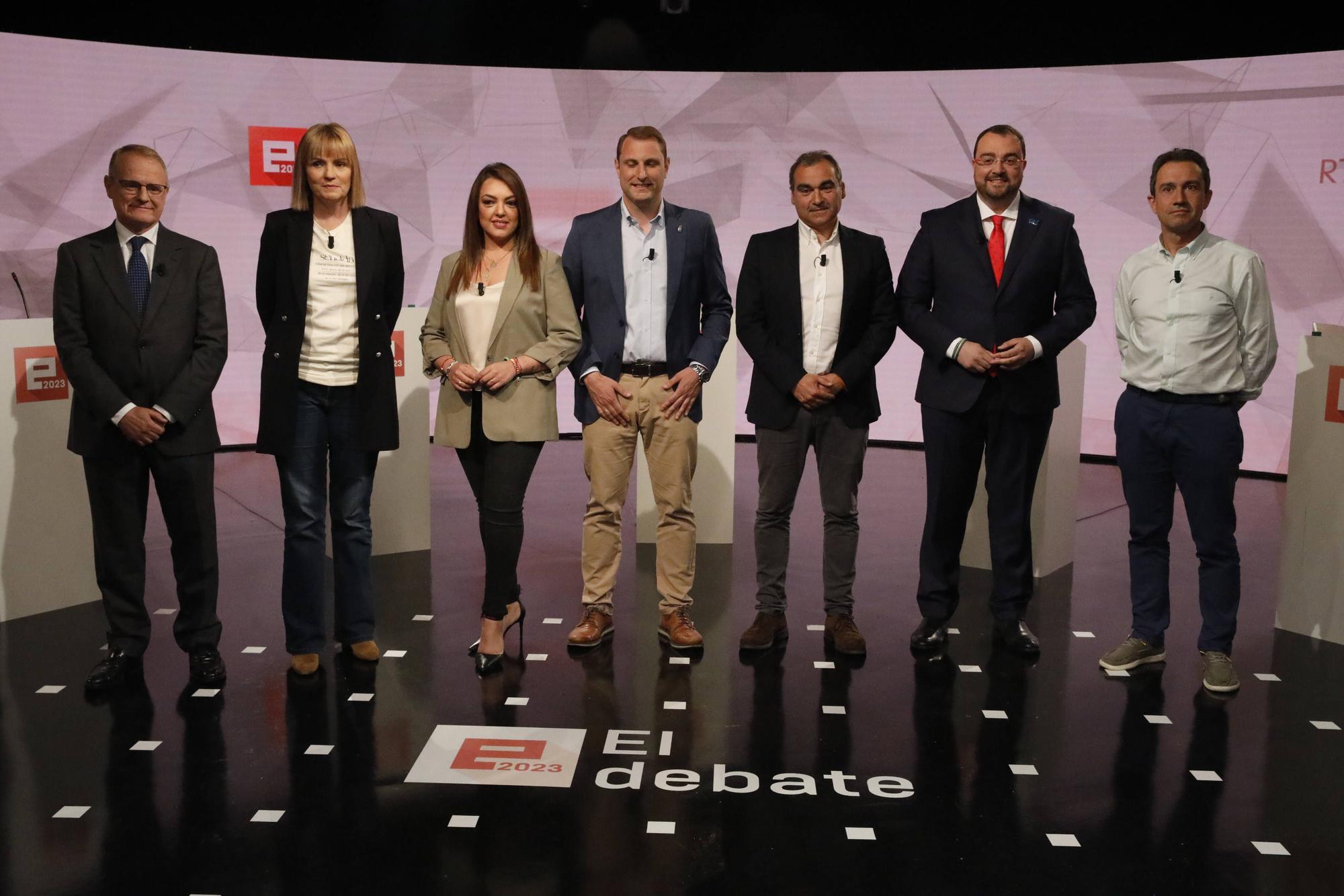 En imágenes: Debate de los candidatos a la presidencia del Principado