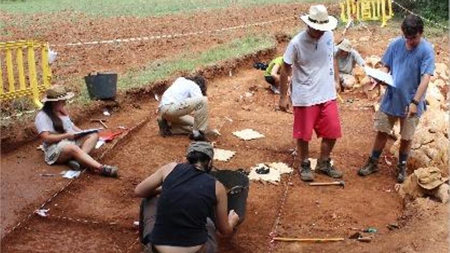 L&#039;indret de les excavacions arqueològiques, durant els treballs d&#039;aquest estiu.