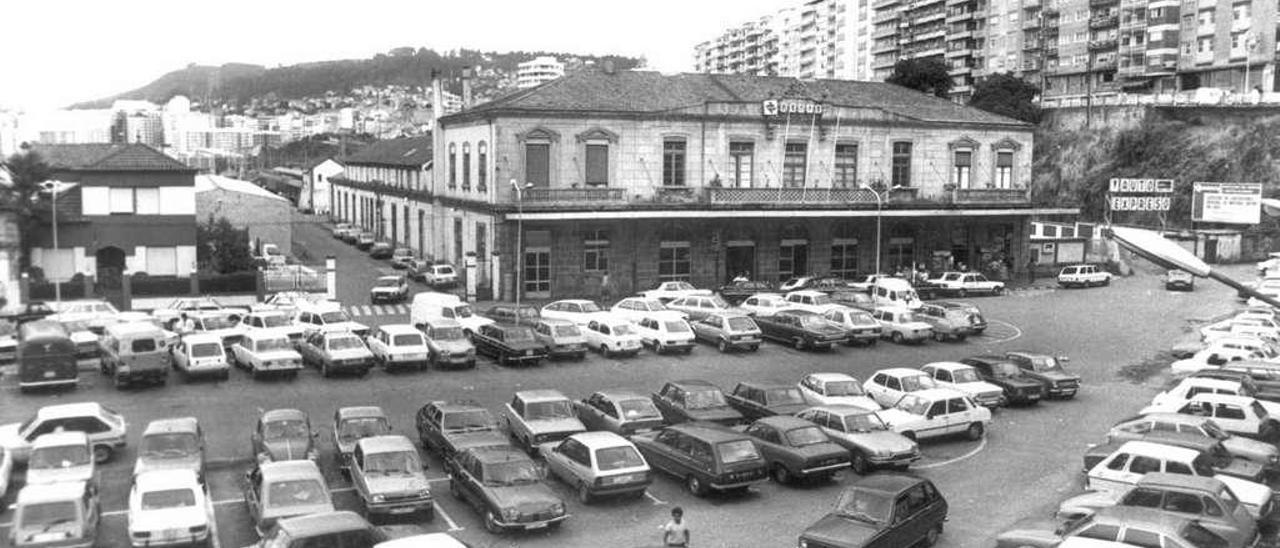 La antigua estación de Vigo, que ganó en viajeros a partir de 1957. // Magar