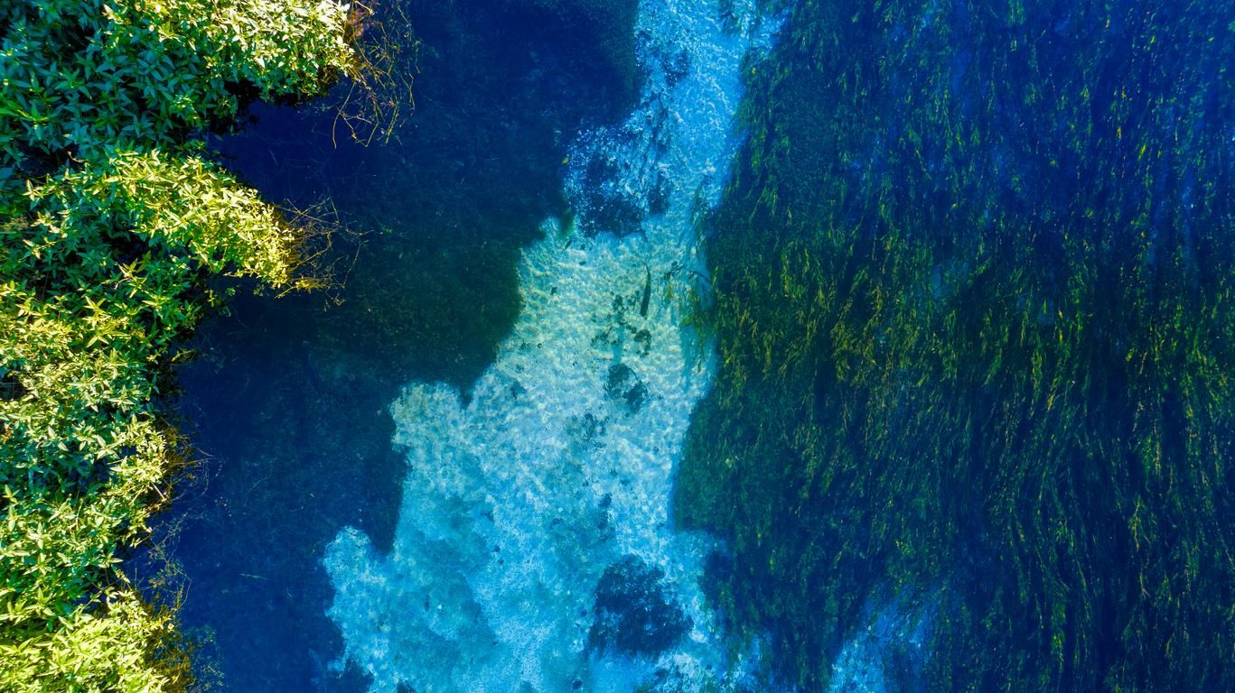 Dicen que tienes las aguas más azules del planeta.