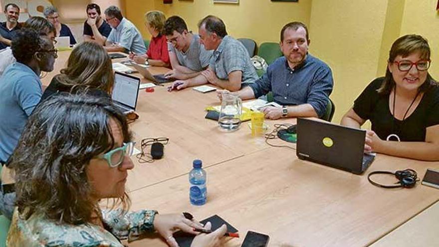 Reunión de la ejecutiva de Més de este año.