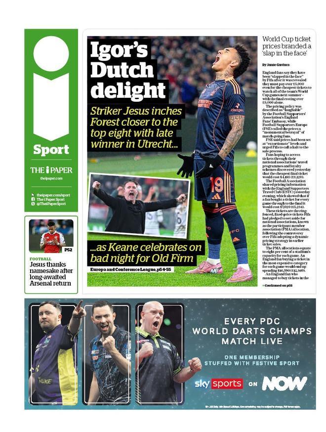 Las portadas de la prensa deportiva de hoy