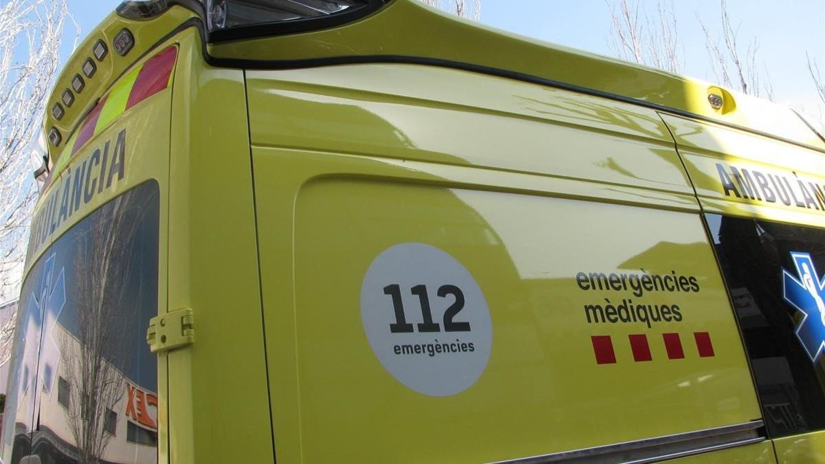 Una ambulancia del Sistema d'Emergències Mèdiques de Catalunya.