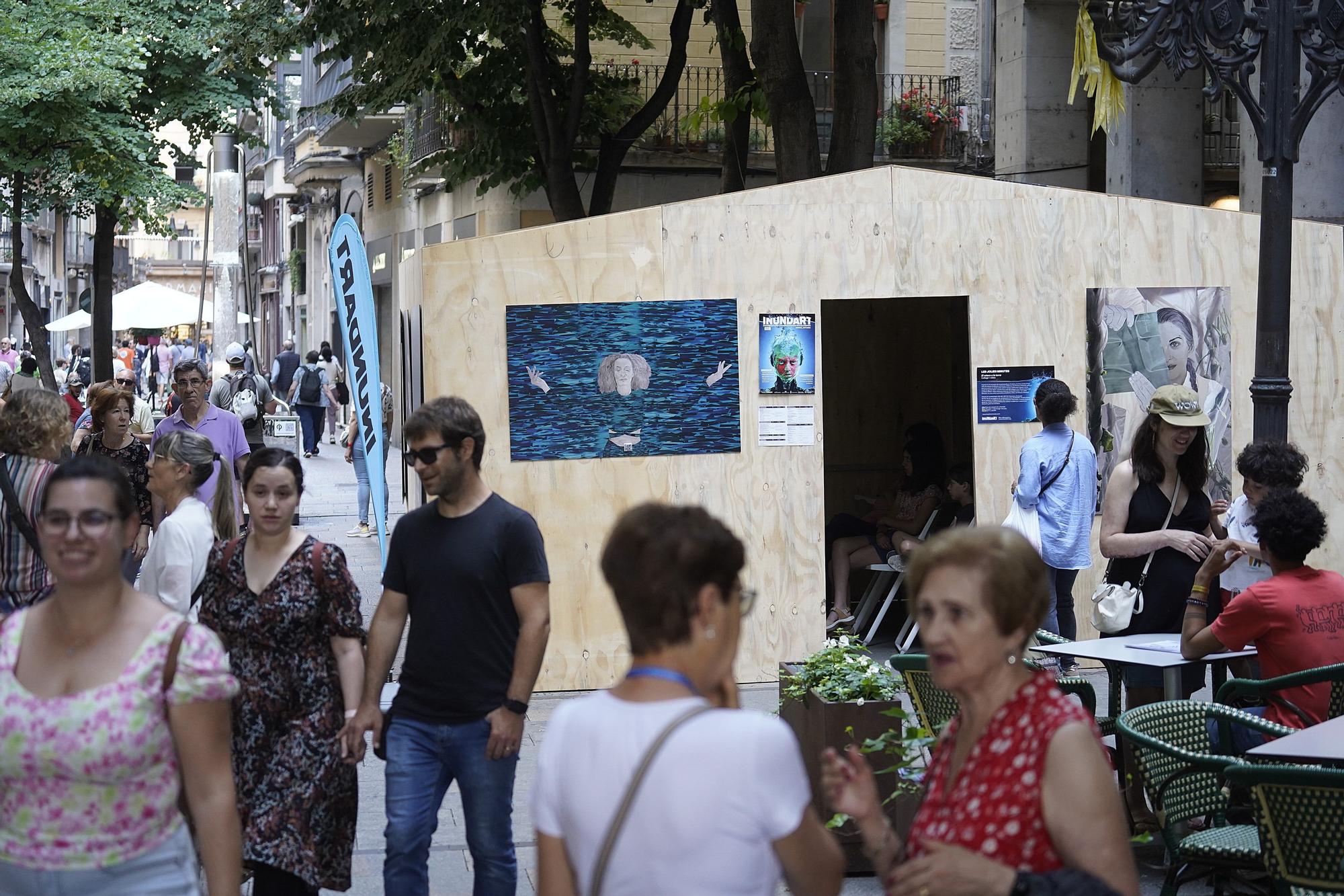 Girona es converteix en una galeria d’art contemporani a l’aire lliure per l'Inund'art