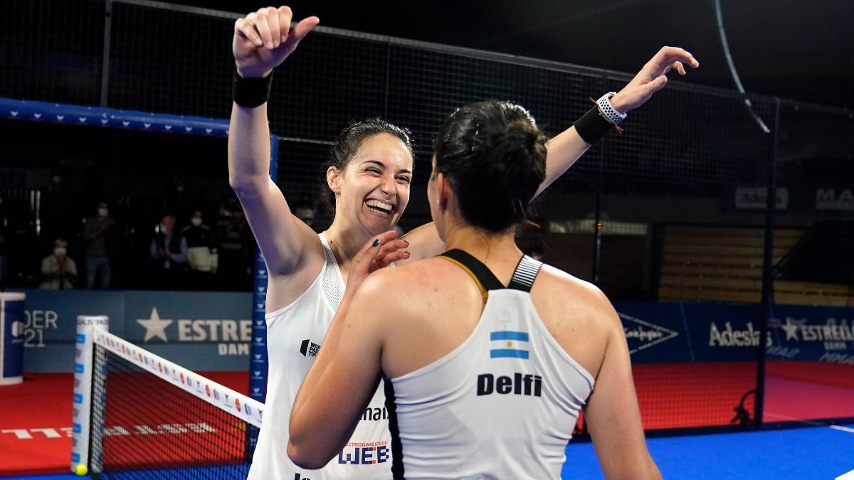 Delfina Brea y Tamara Icardo celebran su victoria en la final