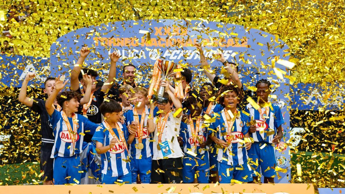 El Espanyol celebró con euforia la Liga FC Futures