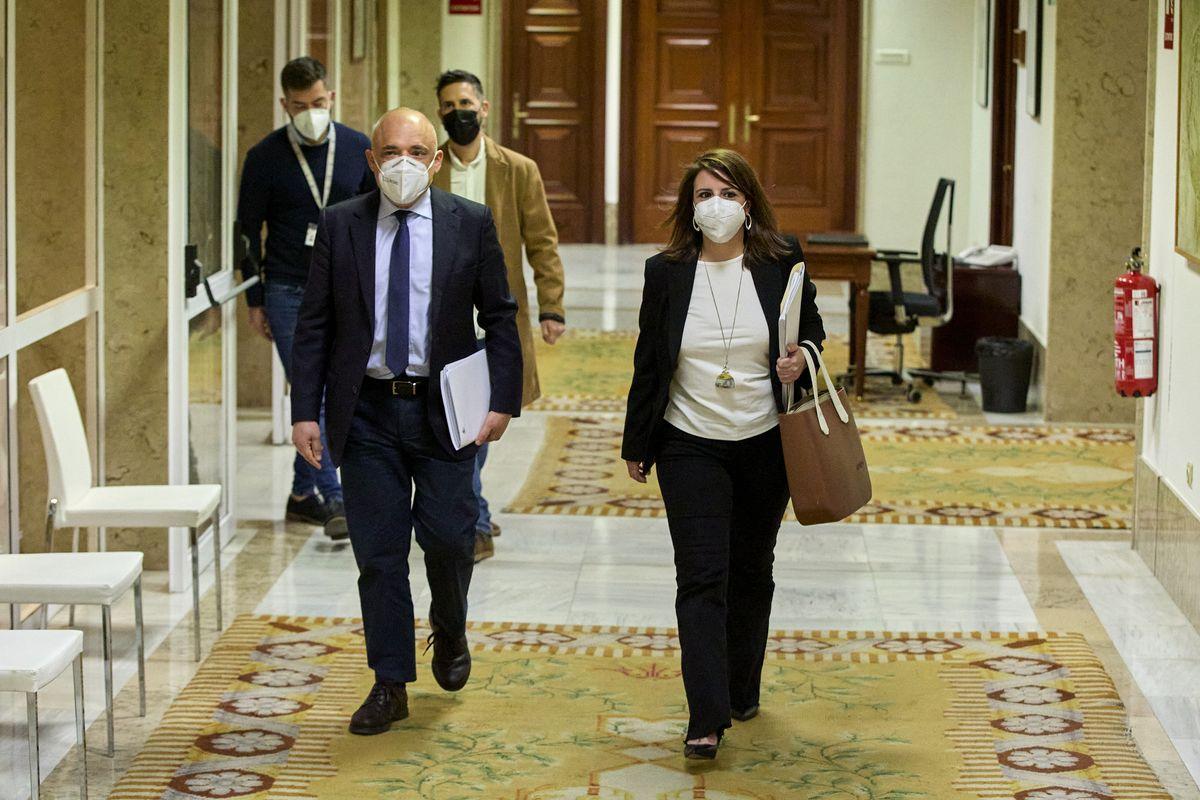 Adriana Lastra y Rafael Simancas.