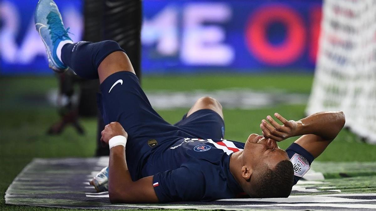 Mbappé, lesionado muscularmente en el aprtido ante el Toulouse.