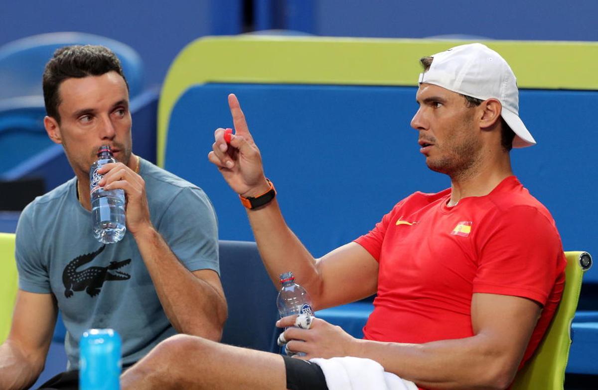 Entrene Rafa Nadal y Bautista en Australia para Co