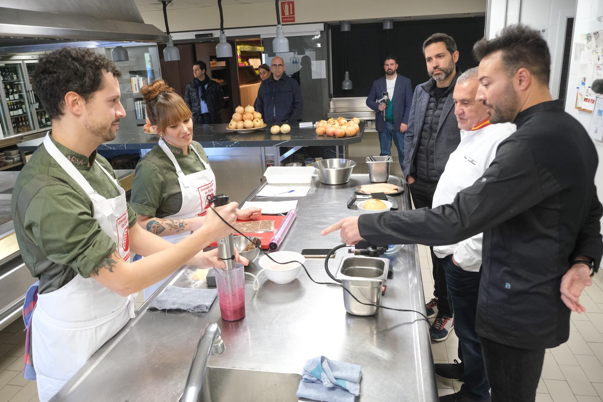 Así ha sido el concurso de cocina creativa con granada mollar de Elche