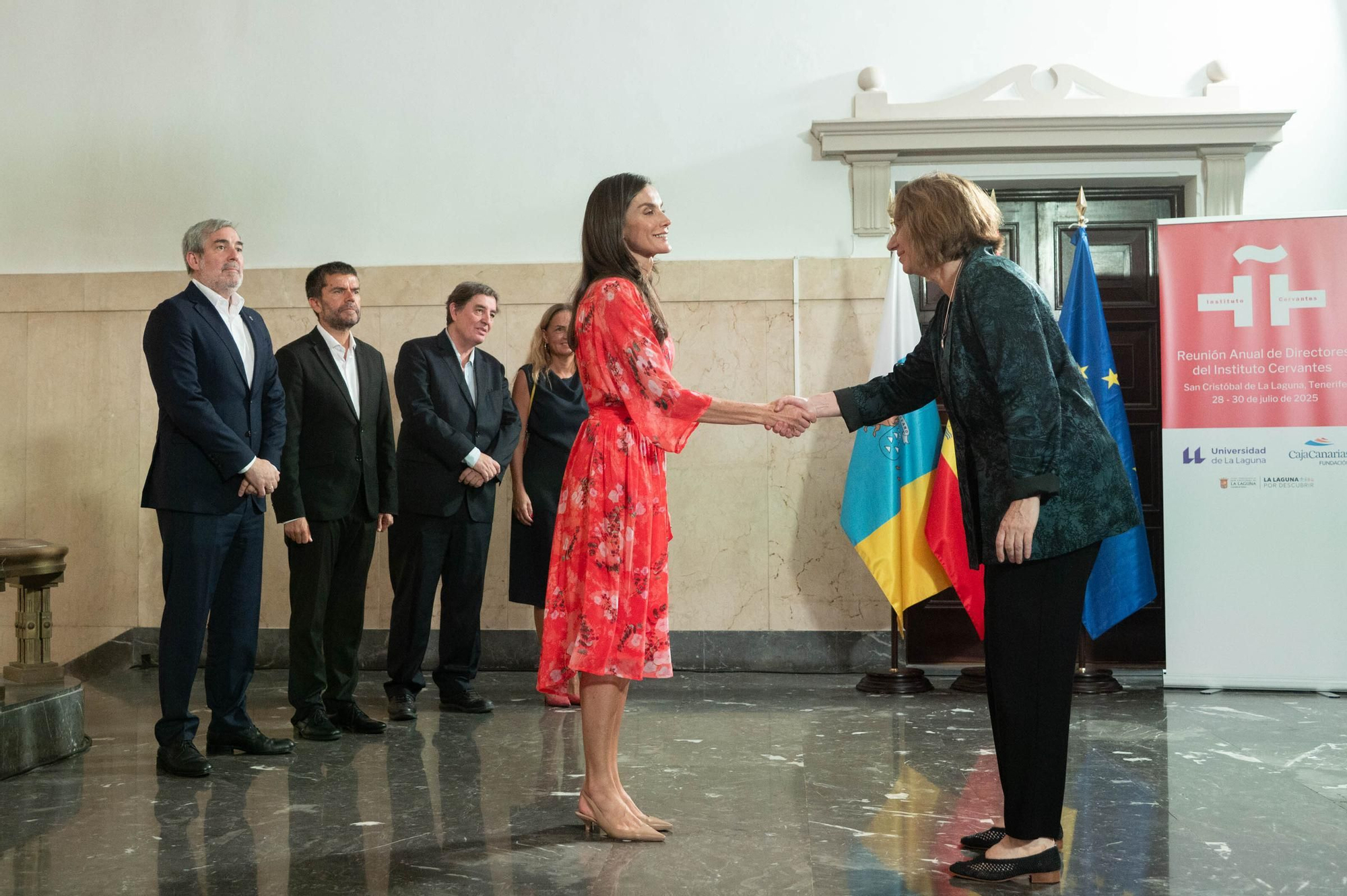 La reina Letizia preside la primera reunión del Instituto Cervantes en la ULL